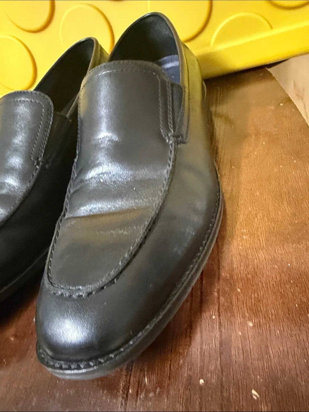 Cole Haan Black Leather Slip-On Loafers — Men’s Dress Casual Size 11